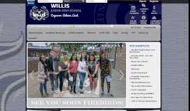 
							         Willis Junior High / Willis Home Page - Chandler Unified School District								  
							    