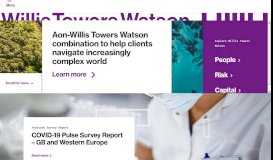 
							         Willis Towers Watson | Risk, Broking, HR, Benefits - Willis Towers ...								  
							    