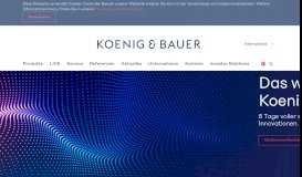 
							         Willkommen | Koenig & Bauer | we're on it.								  
							    