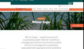 
							         Wilmar Sugar - Case Study & Results | Kronos AU								  
							    