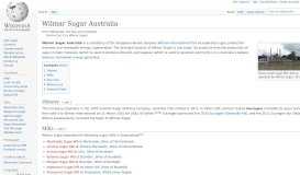 
							         Wilmar Sugar - Wikipedia								  
							    