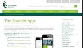 
							         Wilmington College Mobile Application								  
							    