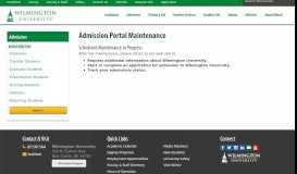 
							         Wilmington University Online Application Maintenance								  
							    