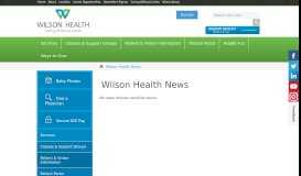 
							         Wilson Care, Inc. Opens Botkins Family Practice | Wilson Health								  
							    
