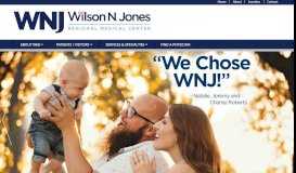 
							         Wilson N. Jones Regional Medical Center: Welcome								  
							    