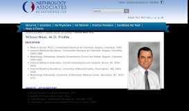 
							         Wilson Nino, M.D. Profile - Delaware Kidney								  
							    