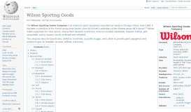 
							         Wilson Sporting Goods - Wikipedia								  
							    