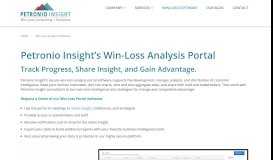 
							         Win-Loss Portal - Petronio Insight								  
							    