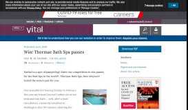 
							         Win! Thermae Bath Spa passes | Vital - Nature								  
							    