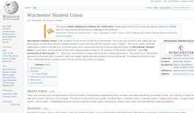 
							         Winchester Student Union - Wikipedia								  
							    