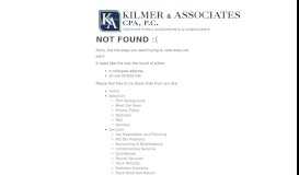 
							         Winchester, VA Tax Preparation & Planning Services | Kilmer ...								  
							    