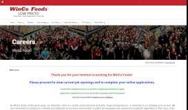 
							         WinCo Foods | Careers Center | Welcome								  
							    