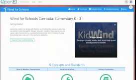 
							         Wind for Schools Portal/K-3 Curricula | Open Energy Information								  
							    
