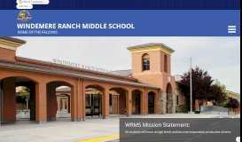 
							         Windemere Ranch Middle School								  
							    