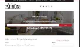 
							         Windermere Property Management - Atrium Management Company								  
							    