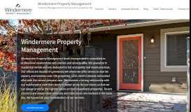 
							         Windermere Property Management								  
							    