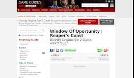 
							         Window Of Oportunity | Reaper's Coast - Divinity: Original Sin II Game ...								  
							    