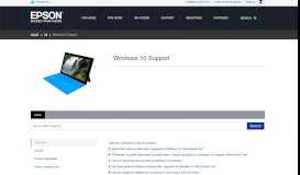 
							         Windows 10 Support | s0 | Epson US								  
							    