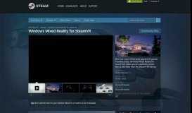 
							         Windows Mixed Reality for SteamVR on Steam								  
							    