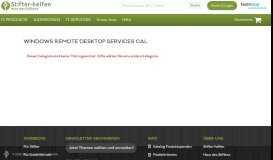 
							         Windows Remote Desktop Services CAL | IT-Portal Stifter-helfen								  
							    