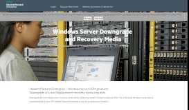 
							         Windows Server Downgrade and Recovery Media - HP Server ...								  
							    