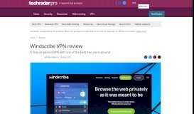 
							         Windscribe VPN review | TechRadar								  
							    