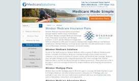 
							         Windsor Medicare Insurance Plans | Medicare Insurance Providers								  
							    