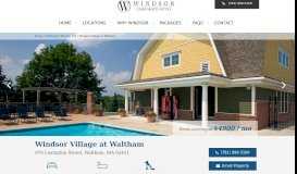 
							         Windsor Village at Waltham | Windsor Corporate Suites								  
							    
