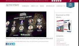 
							         Winners of the 2019 Australian Accounting Awards Revealed - Chan ...								  
							    