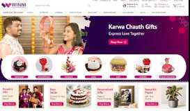 
							         Winni: #1 in online Cake, Flowers and Gifts Delivery in India								  
							    