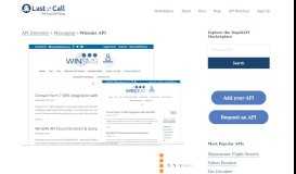 
							         Winsms API (Overview, Documentation & Alternatives ...								  
							    