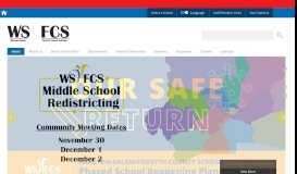
							         Winston-Salem/Forsyth County Schools / Front Page								  
							    