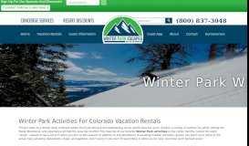 
							         Winter Park, Colorado Condos for Rent | Winter Park Escapes								  
							    