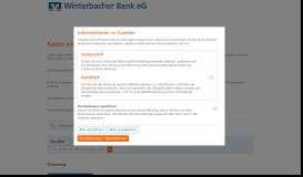 
							         Winterbacher Bank eG Vererben und Verschenken								  
							    