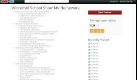 
							         Winterhill School Show My Homework | Roisfkjrugwbu ...								  
							    