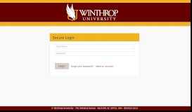 
							         Winthrop Wingspan								  
							    