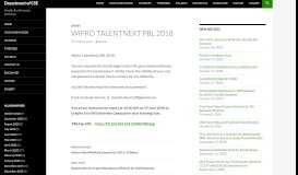 
							         Wipro TalentNext PBL 2018 | Department of CSE								  
							    