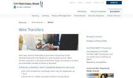 
							         Wire Transfers - Personal								  
							    