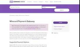 
							         Wirecard Payment Gateway - WooCommerce Docs								  
							    