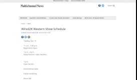 
							         Wired2K Western Show Schedule - Multichannel								  
							    