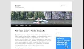 
							         Wireless Captive Portal timeouts | Stuff								  
							    