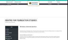 
							         Wireless Internet Service - IIUM								  
							    