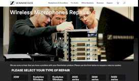 
							         Wireless Microphones Repairs - Sennheiser UK								  
							    