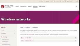 
							         Wireless networks - Student Portal								  
							    