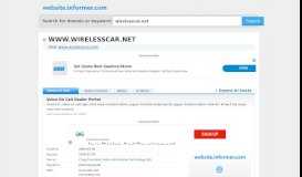 
							         wirelesscar.net at WI. Volvo On Call Dealer Portal - Website Informer								  
							    