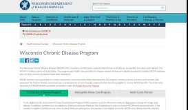 
							         Wisconsin Chronic Disease Program | Wisconsin Department of ...								  
							    