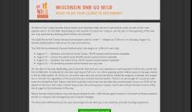 
							         Wisconsin DNR Go Wild!								  
							    