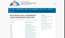 
							         Wisconsin Local Government Land Information Web Sites |								  
							    
