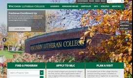 
							         Wisconsin Lutheran College: Home								  
							    
