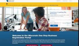 
							         Wisconsin One Stop Business Portal								  
							    